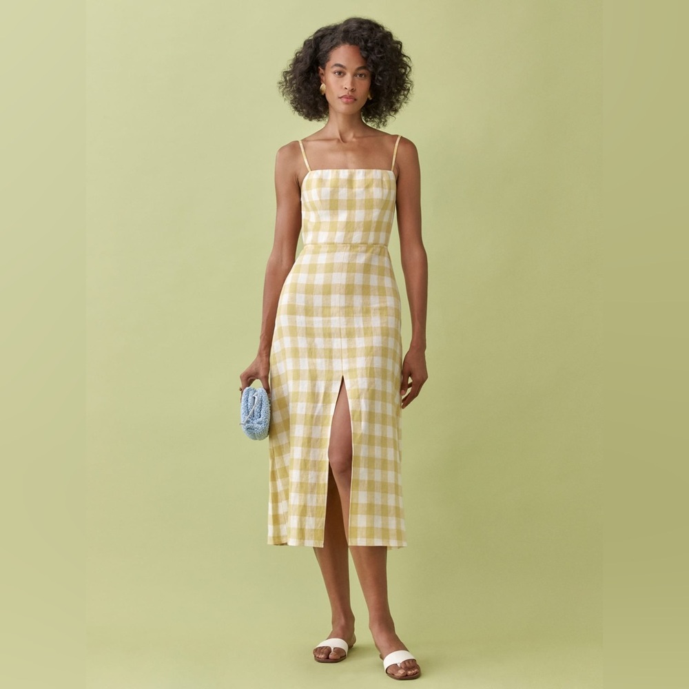 NWT REFORMATION NIA LINEN DRESS